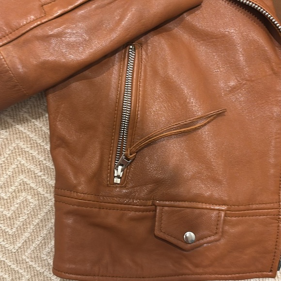 Mango Leather Moto Jacket - Picture 5 of 8